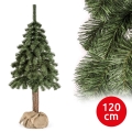 Juletræ på træstamme NATURAL 120 cm gran