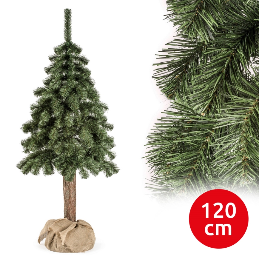 Juletræ på træstamme NATURAL 120 cm gran