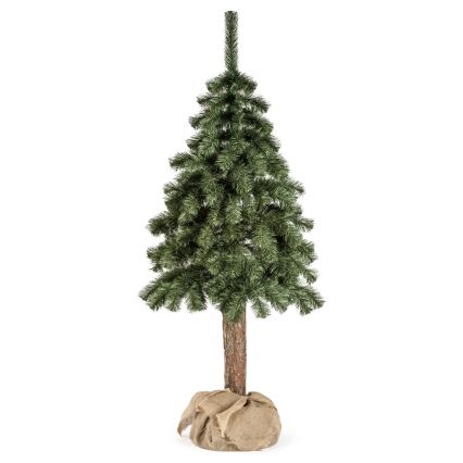 Juletræ på træstamme NATURAL 120 cm gran