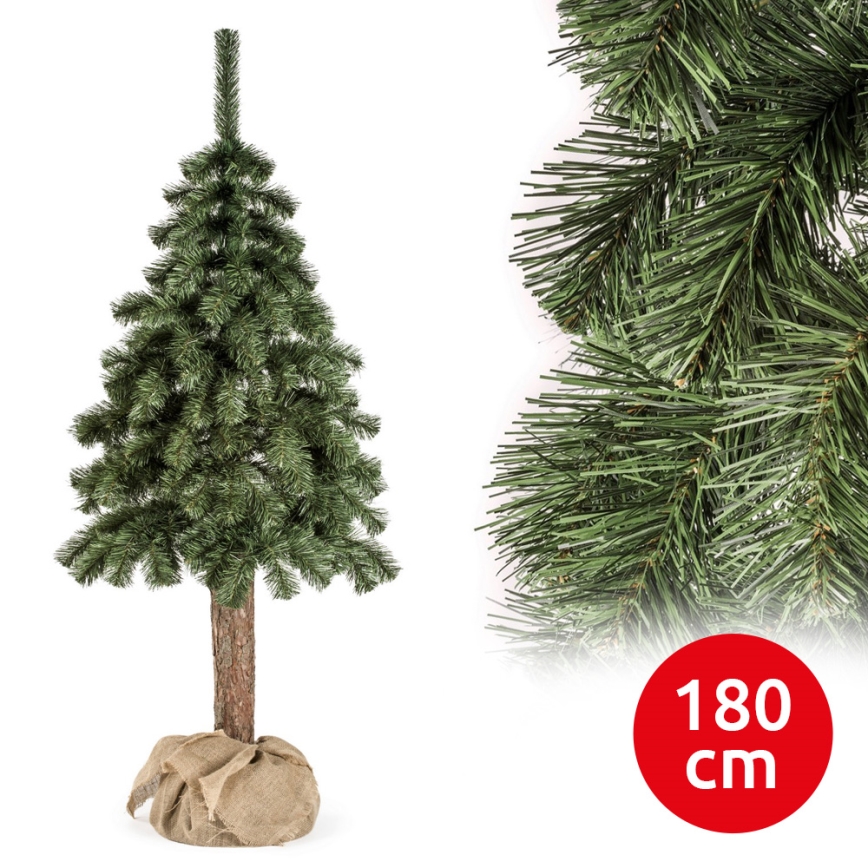 Juletræ på træstamme NATURAL 180 cm gran
