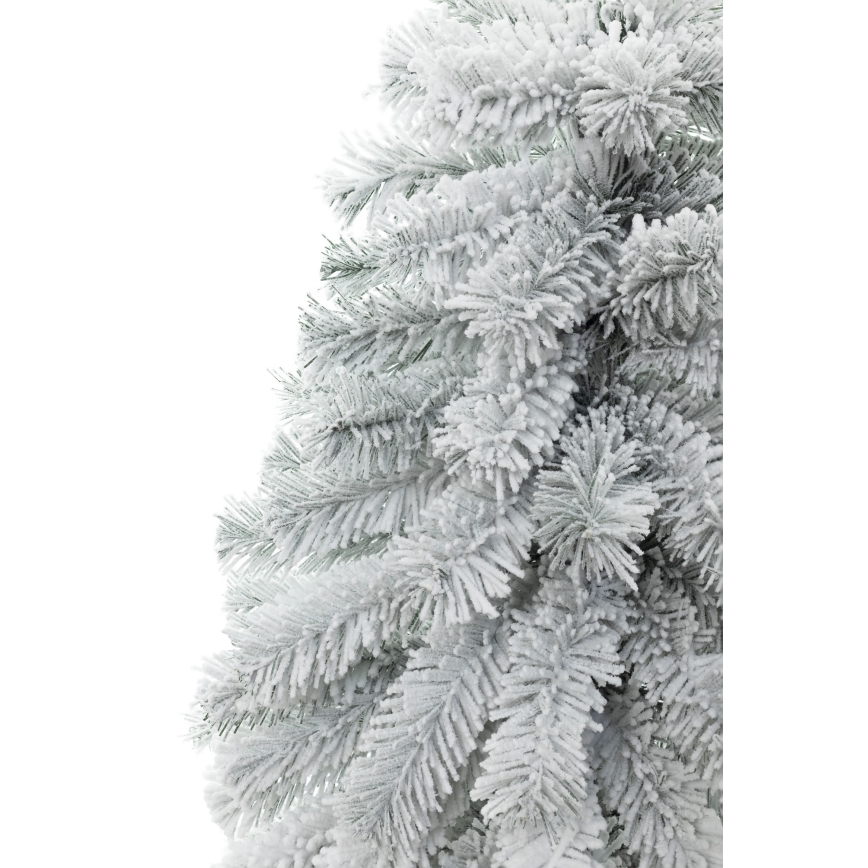 Juletræ på træstamme NATURAL WITH SNOW 120 cm gran