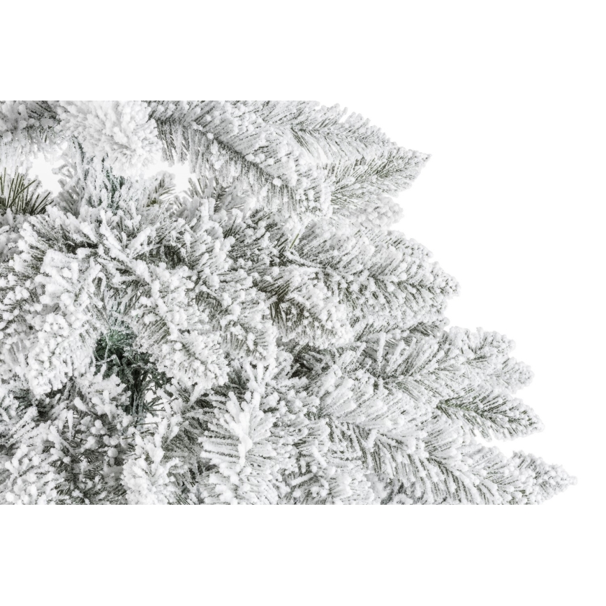 Juletræ på træstamme NATURAL WITH SNOW 120 cm gran