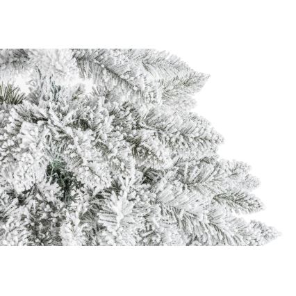 Juletræ på træstamme NATURAL WITH SNOW 150 cm gran