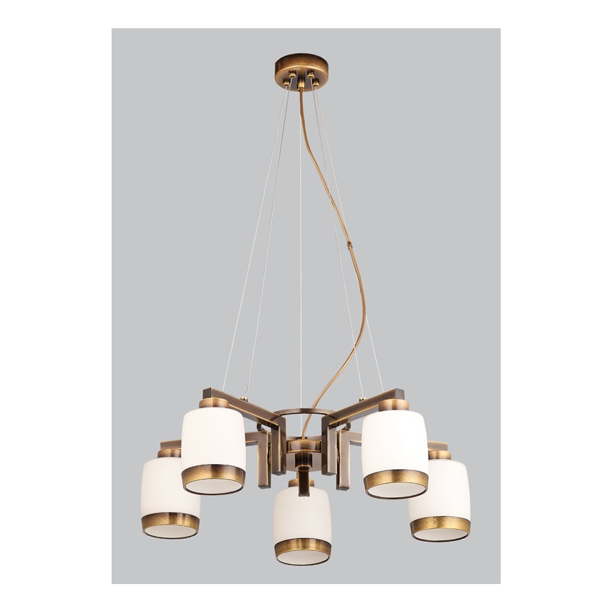 Jupiter 1062 - LN5 - Hængende lysekrone LINEA 5xE27/60W/230V