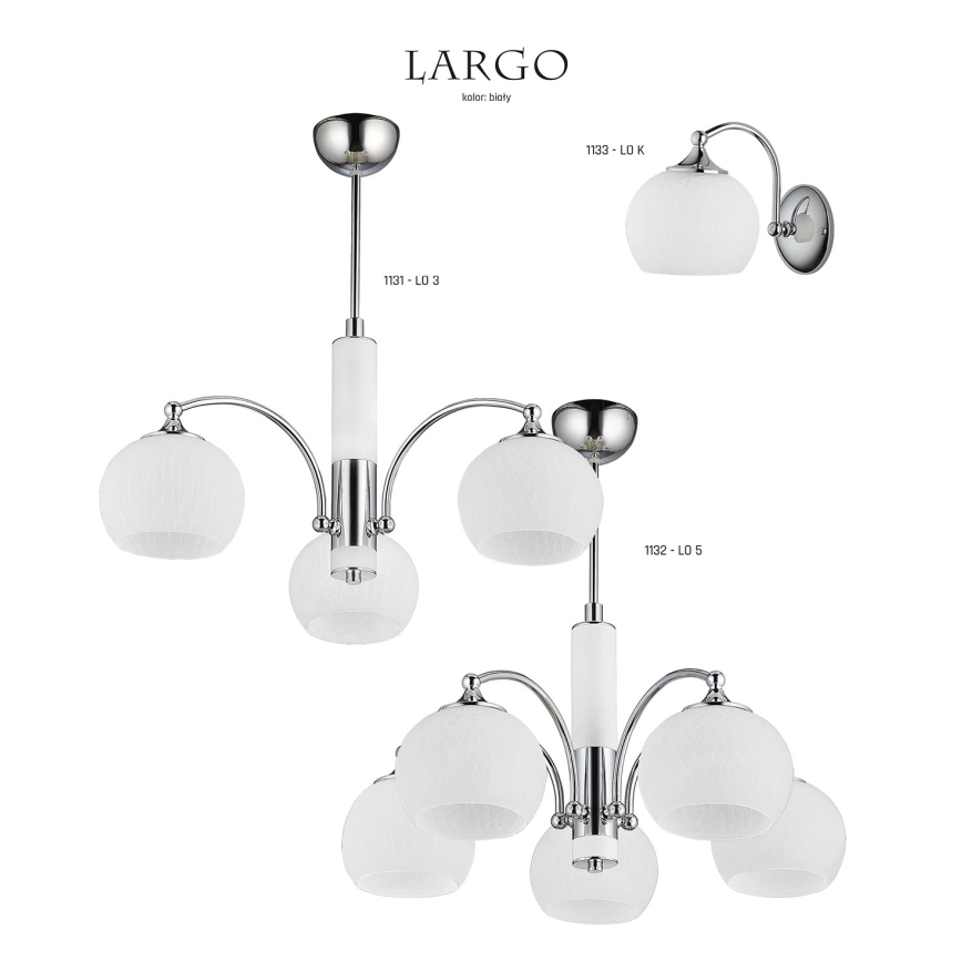 Jupiter 1132 - LO5 - Pendel LARGO 5xE27/60W/230V