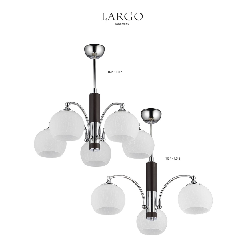 Jupiter 1135 - LO5VE - Pendel LARGO 5xE27/60W/230V