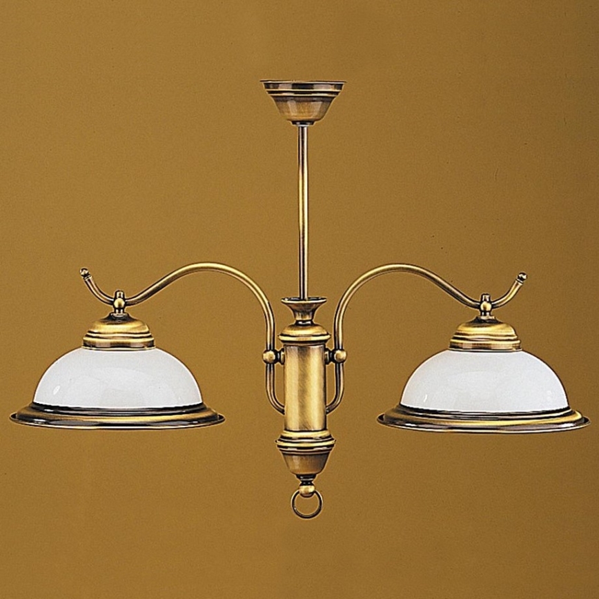 Jupiter 12 - OZ-2 - Lysekrone opalglas 2xE27/60W/230V