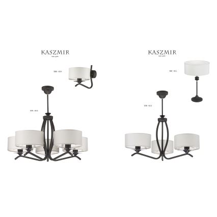 JUPITER 1281-KSLG - Bordlampe KASZMIR 1xE27/60W