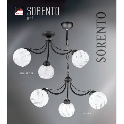 JUPITER 1316-SR3 - Pendel SORENTO 3xE27/60W
