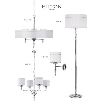 Jupiter 1424 - Loftlampe med kæde HILTON 3xE27/60W/230V