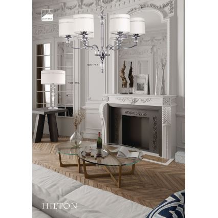 Jupiter 1426- Lysekrone i kæde HILTON 6xE27/60W/230V