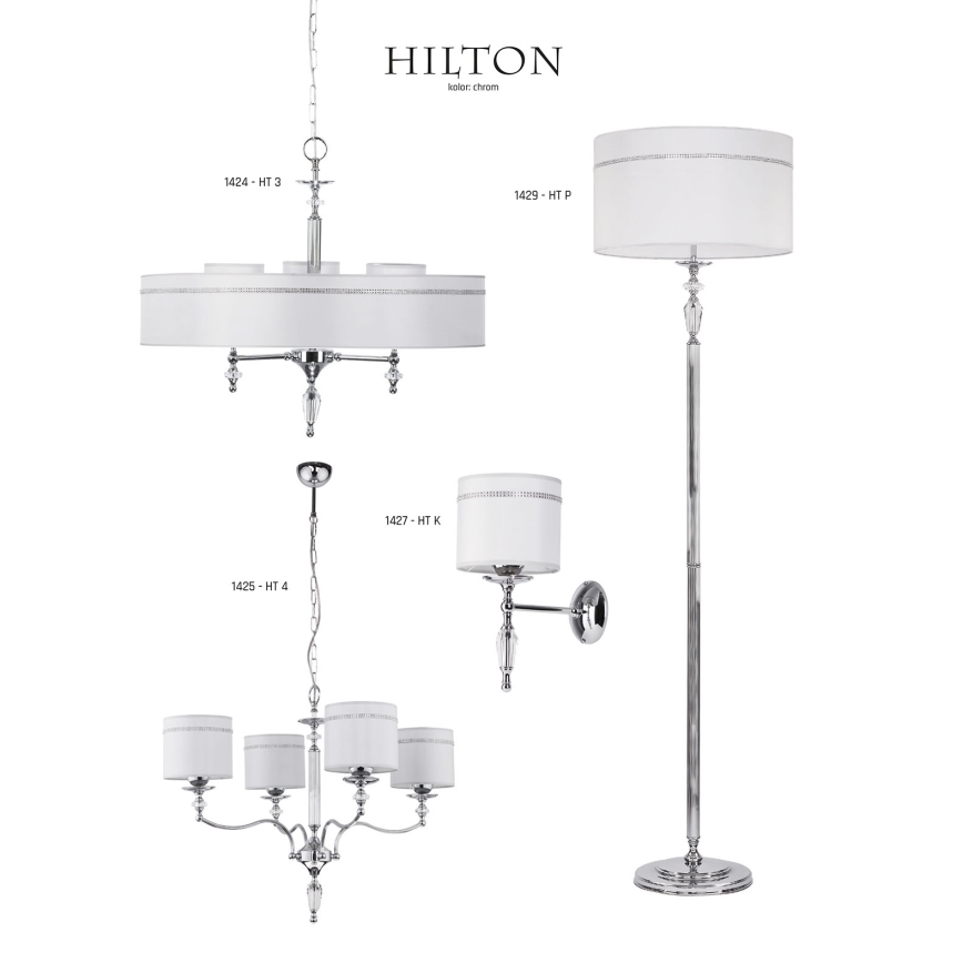 Jupiter 1429 - Gulvlampe HILTON 1xE27/60W/230V