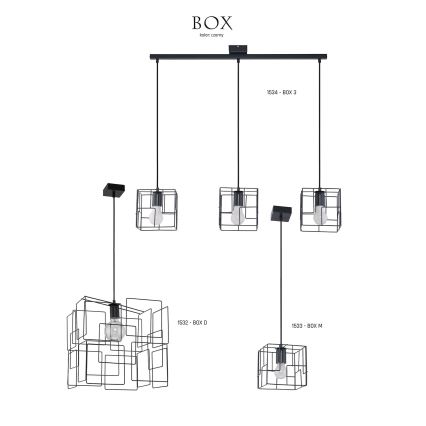 Jupiter 1533 - BOX M - Pendel BOX E27/60W