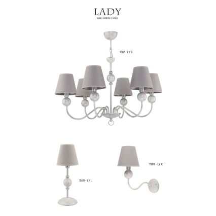 Jupiter 1589 - LY L BI - Bordlampe LADY E14/40W