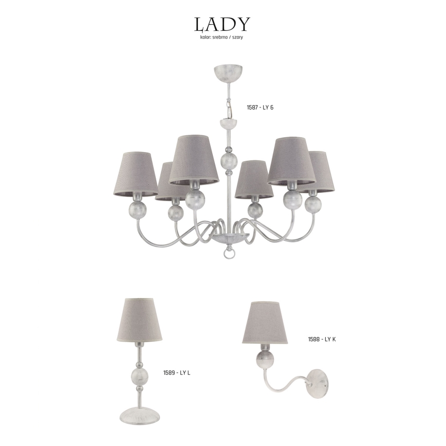 Jupiter 1589 - LY L BI - Bordlampe LADY E14/40W