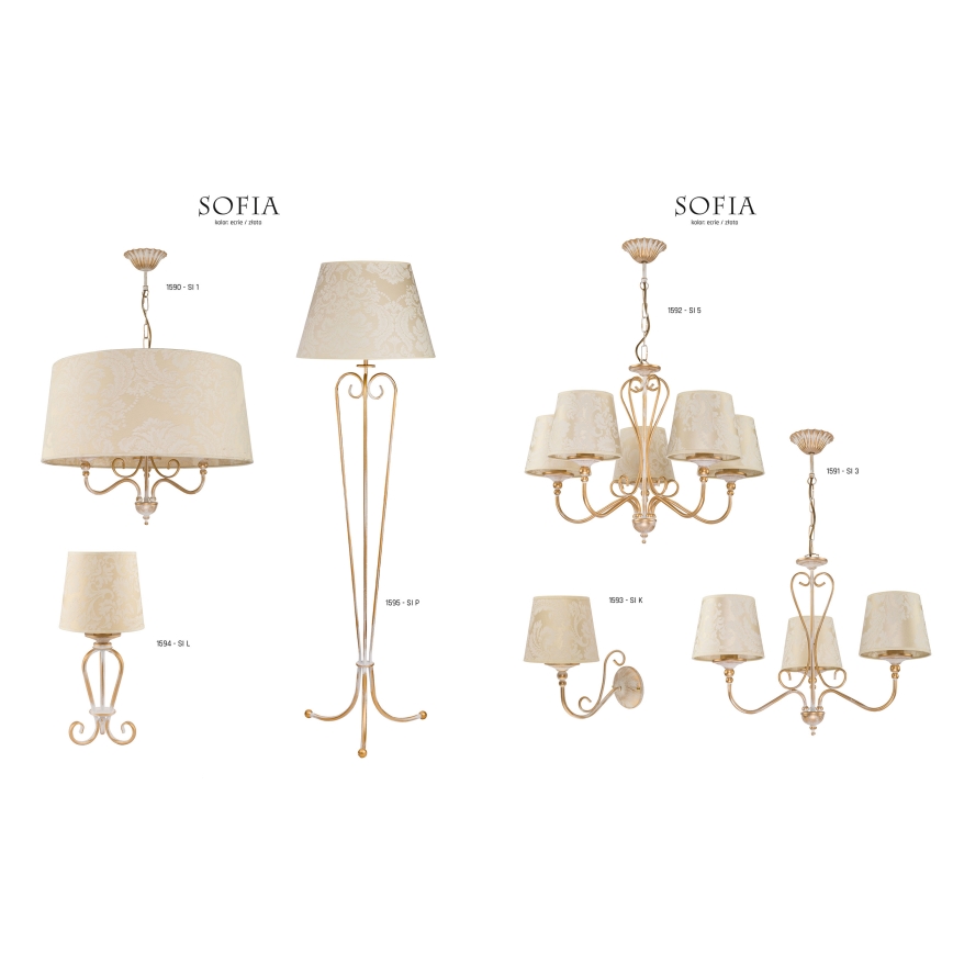 Jupiter 1591 - SI 3 EC - Loftlampe SOFIA 3xE27/60W