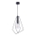Jupiter 1661 - Pendel KAIR 1xE27/60W/230V sort/skinnende krom