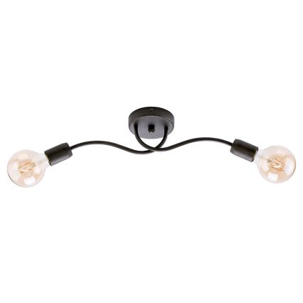 Jupiter 1668 - Væglampe LUCE 2xE27/60W/230V titanium