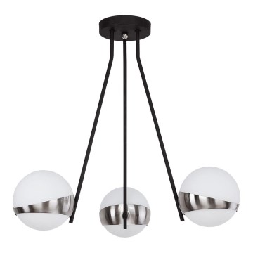 Jupiter 1714 - Pendellampe ELFA 3xE14/40W/230V skinnende krom