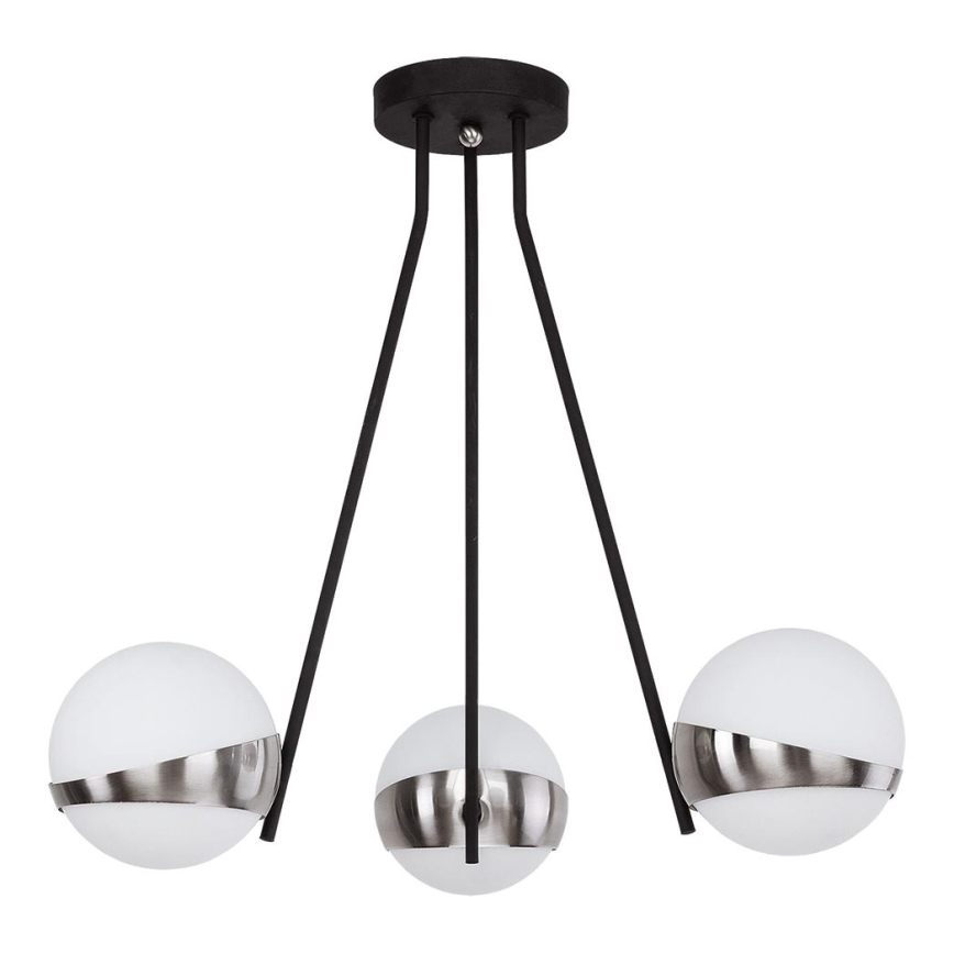 Jupiter 1714 - Pendellampe ELFA 3xE14/40W/230V skinnende krom