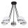 Jupiter 1715 - Pendellampe ELFA 5xE14/40W/230V skinnende krom