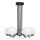Jupiter 1724 - Pendellampe SANTA 5xE14/40W/230V skinnende krom