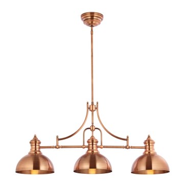 Jupiter 1791 - PT3 - Loftlampe på stang PLATINO 3xE27/60W/230V kobber