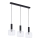 Jupiter 1857 - VA3 - Pendel VANES 3xE27/60W/230V skinnende krom/sort