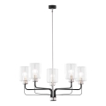 Jupiter 1884 - Loftlampe med stang CERES 5xE27/15W/230V mat krom/sort