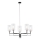 Jupiter 1884 - Loftlampe med stang CERES 5xE27/15W/230V mat krom/sort