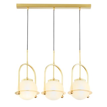 Jupiter 1917 - ROSSO pendel på wire 3xE27/15W/230V guldfarvet