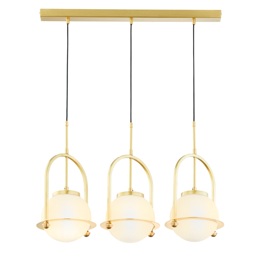 Jupiter 1917 - ROSSO pendel på wire 3xE27/15W/230V guldfarvet