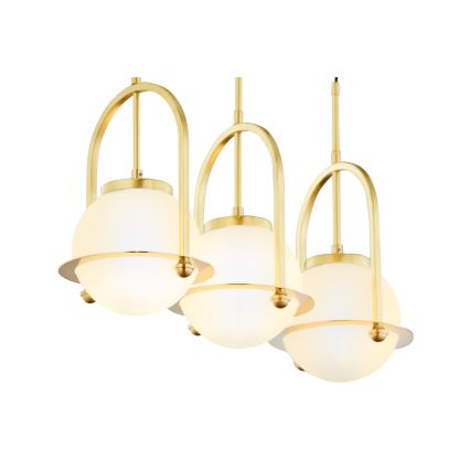 Jupiter 1917 - ROSSO pendel på wire 3xE27/15W/230V guldfarvet