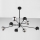 Jupiter 1975 - Pendellampe MOKA 4xGU10/10W/230V + 4xG9/10W/230V sort/skinnende krom