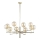 Jupiter 1977 - Pendellampe FEME 10xG9/10W/230V guldfarvet/beige