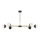 Jupiter 1981 - Pendellampe TRENTO 6xG9/10W/230V sort/guldfarvet