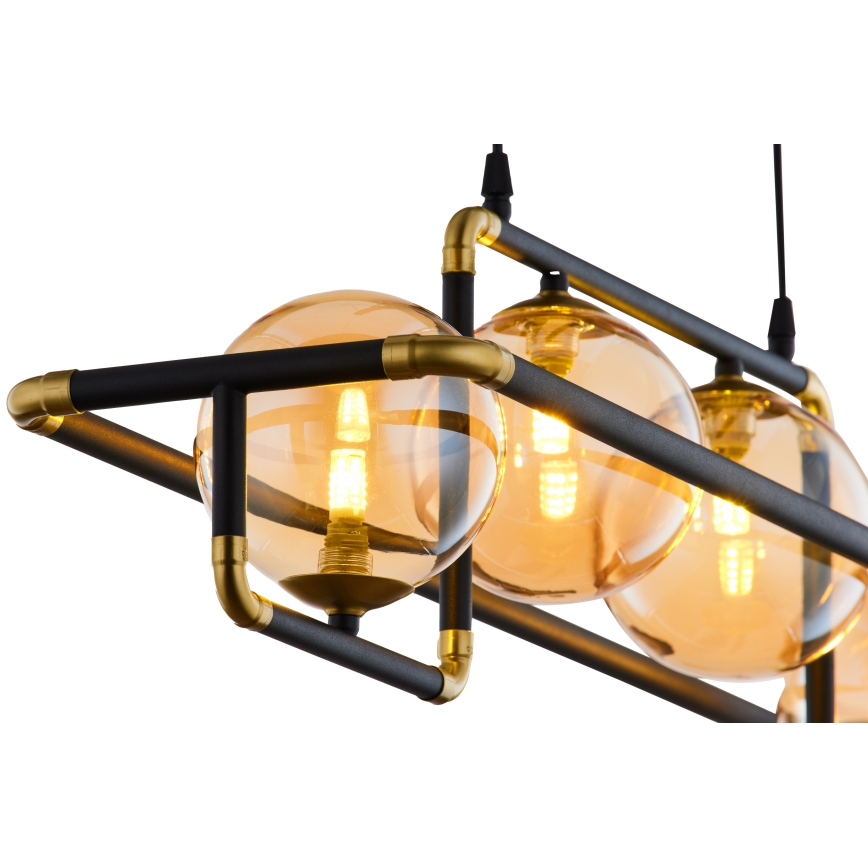 Jupiter 1983 - Pendel ZAFRA 4xG9/10W/230V sort/beige