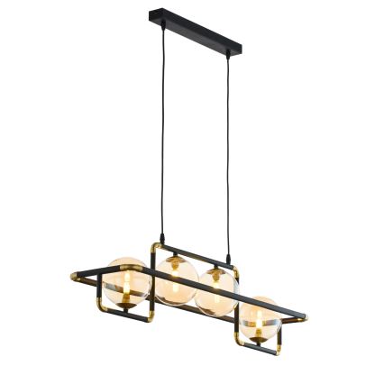Jupiter 1983 - Pendel ZAFRA 4xG9/10W/230V sort/beige