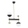 Jupiter 1986 - Pendellampe DEGO 2xG9/10W/230V sort/guldfarvet