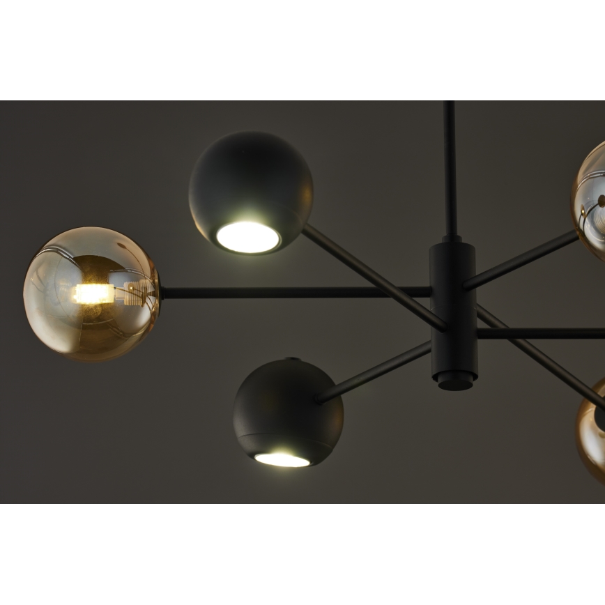 Jupiter 1993 - Pendellampe MOKA 3xGU10/10W/230V + 3xG9/10W/230V sort/beige