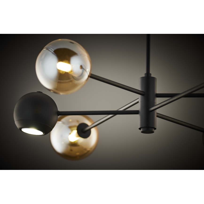 Jupiter 1993 - Pendellampe MOKA 3xGU10/10W/230V + 3xG9/10W/230V sort/beige