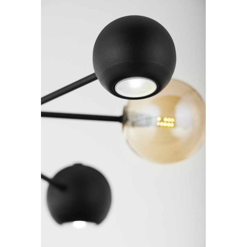 Jupiter 1993 - Pendellampe MOKA 3xGU10/10W/230V + 3xG9/10W/230V sort/beige