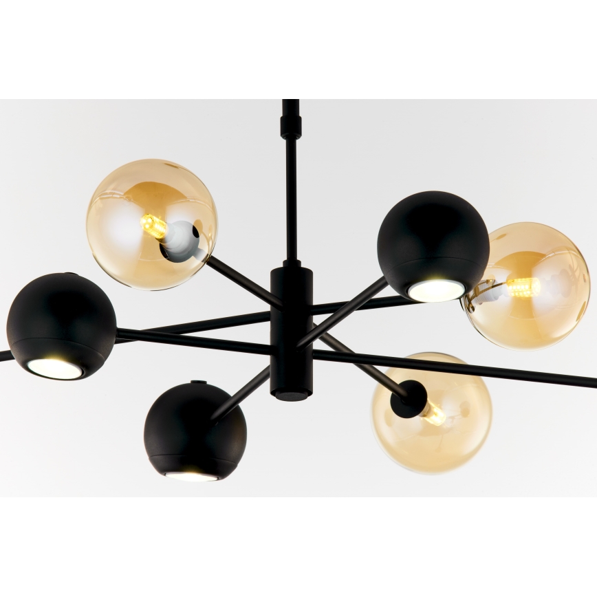 Jupiter 1994 - Pendellampe MOKA 4xGU10/10W/230V + 4xG9/10W/230V sort/beige