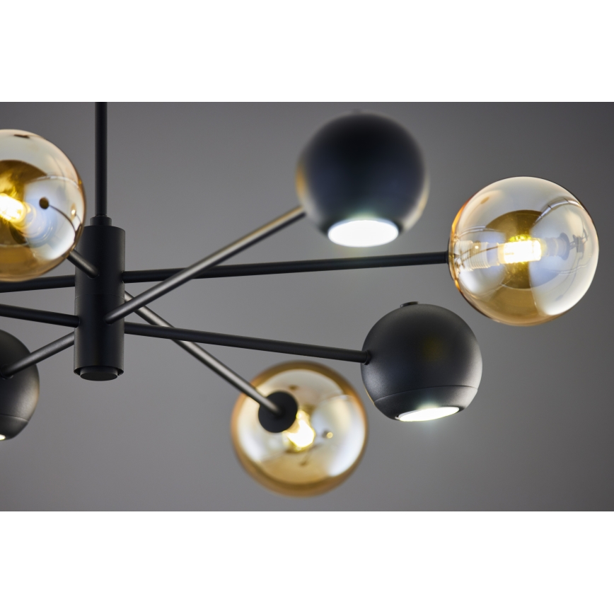 Jupiter 1994 - Pendellampe MOKA 4xGU10/10W/230V + 4xG9/10W/230V sort/beige