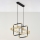 Jupiter 2029 - Pendel FIORI 2xG9/10W/230V sort/guldfarvet/transparent