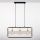 Jupiter 2030 - Pendel FIORI 3xG9/10W/230V sort/guldfarvet/transparent