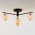 Jupiter 2031 - Loftlampe FIGARO 4xG9/10W/230V sort/guldfarvet/beige