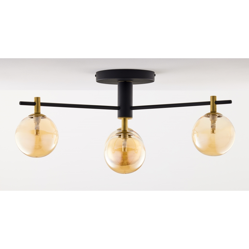 Jupiter 2031 - Loftlampe FIGARO 4xG9/10W/230V sort/guldfarvet/beige
