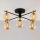 Jupiter 2032 - Loftlampe FIGARO 5xG9/10W/230V sort/guldfarvet/beige