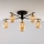 Jupiter 2033 - Loftlampe FIGARO 6xG9/10W/230V sort/guldfarvet/beige